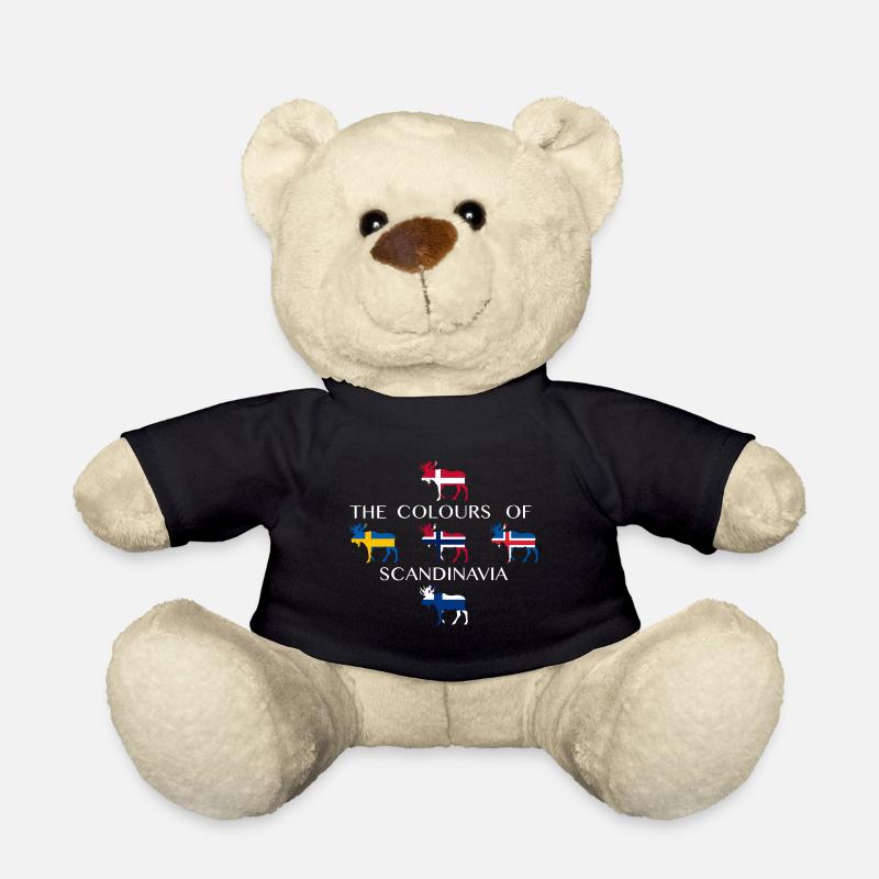 Skandinavien Flaggen Elche Farben Norwegen - Teddy - Schwarz
