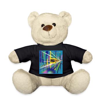 Abstrakte U-Bahn Berlin Graffiti Design - Teddy - Schwarz - Vorne