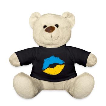 SAVE UKRAINE Ukrainian flag - Teddy Bear - black - Front