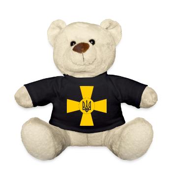 Ukraine - Teddy Bear - black - Front