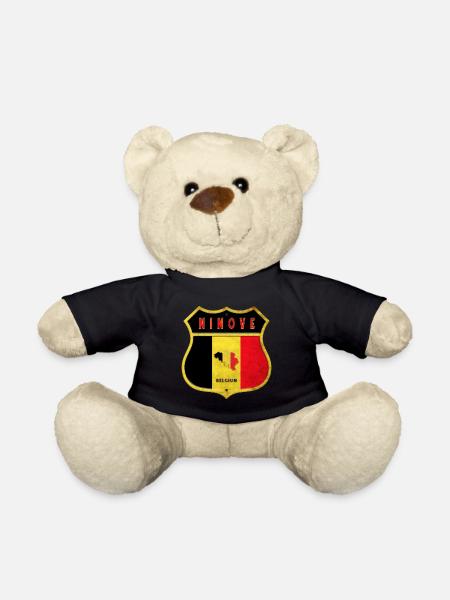 Ninove Belgien Wappen Flaggen Design - Teddy - Schwarz