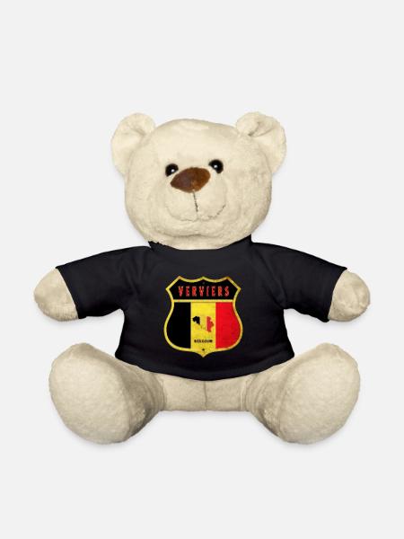 Verviers Belgien Wappen Flaggen Design - Teddy - Schwarz