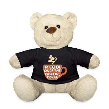 Coffee lovers Cool Statement Coffee Coffee Cup - Teddy Bear - black - Front