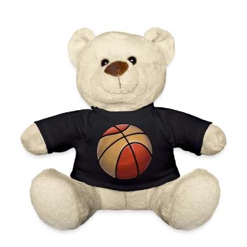 Basketball Sticker - Teddy - Schwarz - Vorne