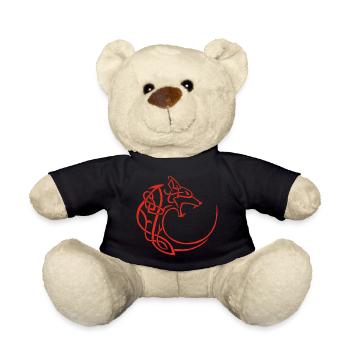 Roter Mondwolf - Teddy - Schwarz - Vorne