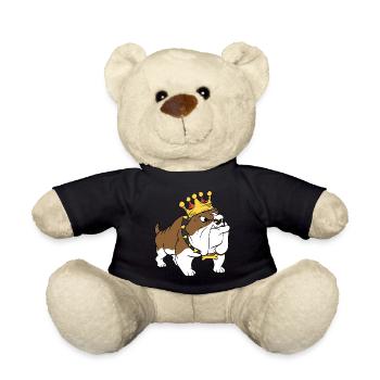 Crowned Cute Adorable Dog For Certified Dog Lover - Teddy Bear - black - Front