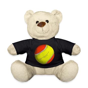 Tennis Ball Sticker Tennis Training Club - Teddy Bear - black - Front