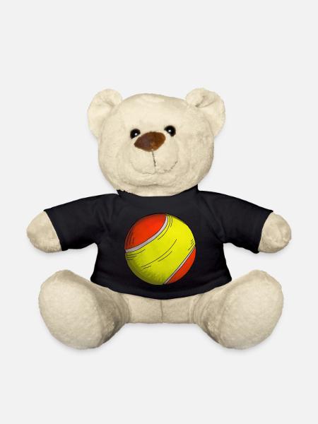 Autocollant de balle de tennis Club d’entraînement de tennis - Nounours - noir