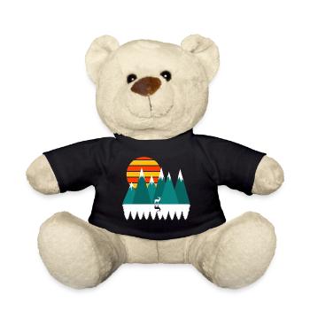 Cool Mountain Shooting Tee For Hunters Hunt Is - Teddy - Schwarz - Vorne