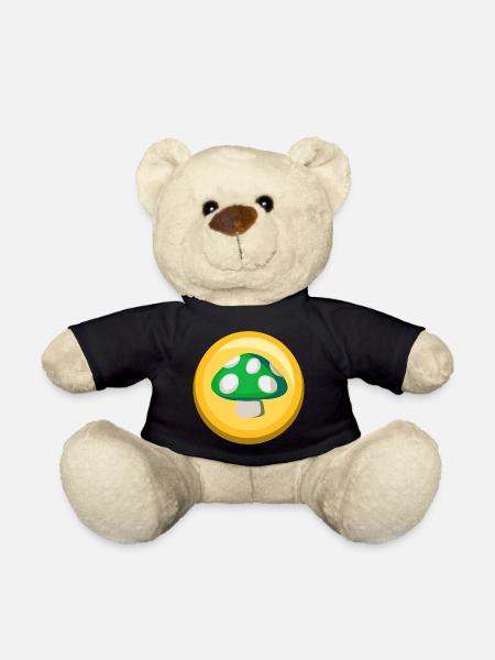 Icône d’autocollant de champignon vert - Nounours - noir