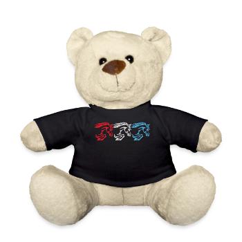 Icelandic Horses Stallion Gallop Icelandic Horses - Teddy Bear - black - Front
