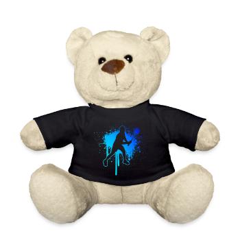 Badminton Player Squash Badminton Men's Badminton - Teddy Bear - black - Front