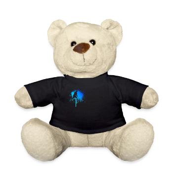 Floorball Herren Hockey Unihockeyspielen - Teddy - Schwarz - Vorne