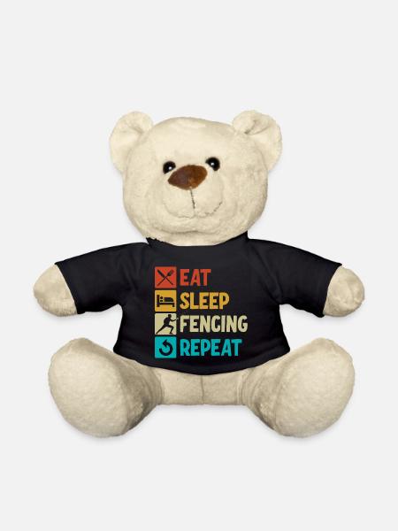 Fechten - Teddy - Schwarz
