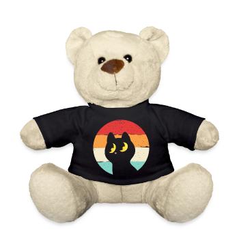 Katze Retro - Teddy - Schwarz - Vorne