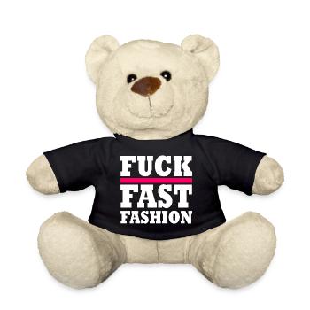 Fuck fast fashion - Nounours - noir - Devant
