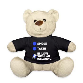 Islandpferde Pferdenarr Pferde Humorvoll Statement - Teddy - Schwarz - Vorne