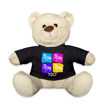 Islandpferde Pferde Tölt Spruch Pferdeliebe - Teddy - Schwarz - Vorne