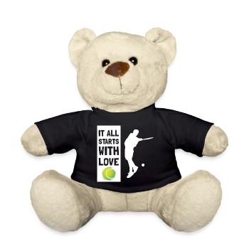 It All Starts With Love - Tennis - White - Teddy - Schwarz - Vorne