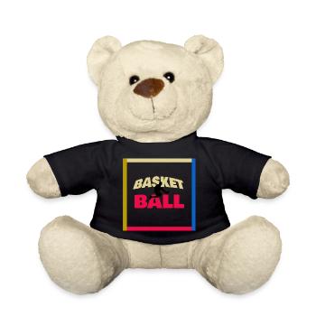 T shirt basketball - Nounours - noir - Devant