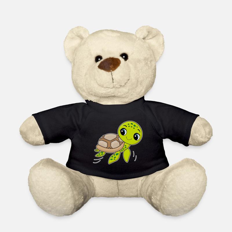 Schildkröte, niedliches Tier, Ozean - Teddy - Schwarz