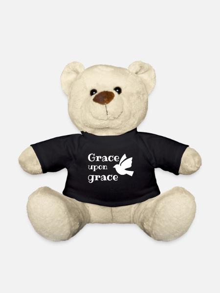 Conception chrétienne Grâce sur Grâce avec Colombe - Nounours - noir