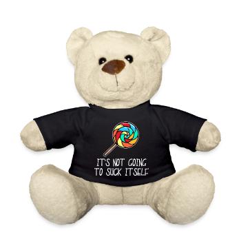 Naschkatzen Süßigkeiten Statement Bonbon Lecker - Teddy - Schwarz - Vorne