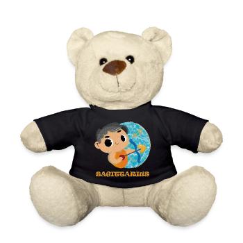 Zodiac sign Sagittarius - Teddy Bear - black - Front