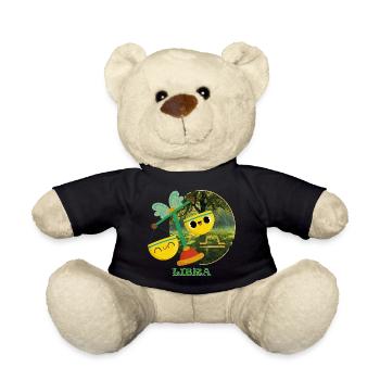 Illustration du signe du zodiaque Kawaii Balance - Nounours - noir - Devant