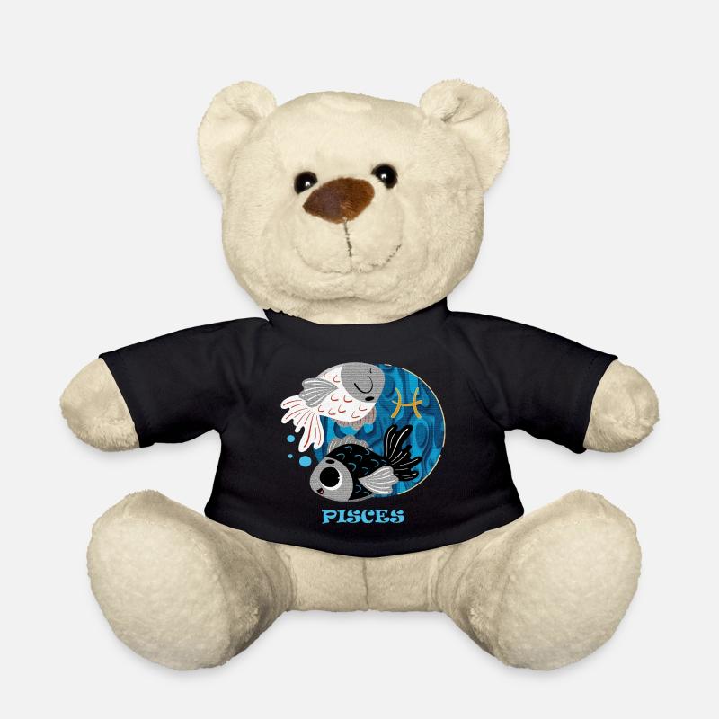 Sternzeichen Fische - Teddy - Schwarz