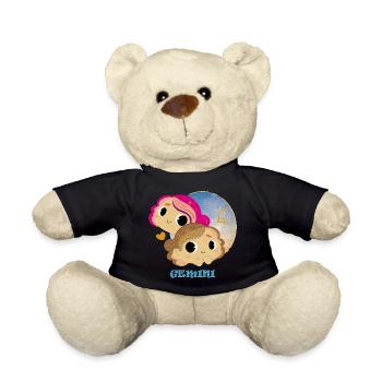 Sternzeichen Zwillinge - Teddy - Schwarz - Vorne