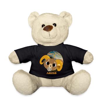 Sternzeichen WIDDER - Teddy - Schwarz - Vorne
