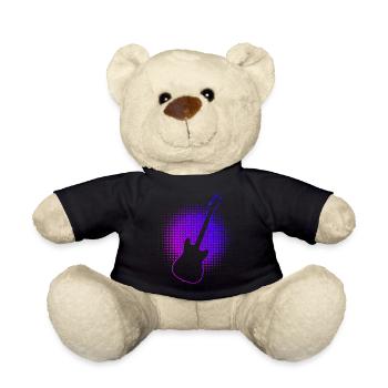 Gitarre Gitarrist Guitar Player Herren Guitar - Teddy - Schwarz - Vorne