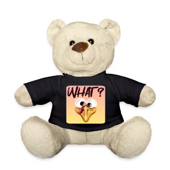 Truthahn GESICHT - Tierillustration - Was - Teddy - Schwarz - Vorne