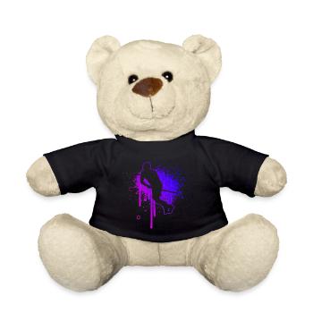 Unihockeyspielen Hockey Innebandy Unihockey - Teddy - Schwarz - Vorne