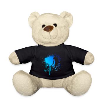 Innebandy Salibandy Unihockeyspielen Hockey - Teddy - Schwarz - Vorne