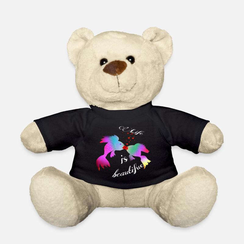 Life is beautifue - Teddy - Schwarz