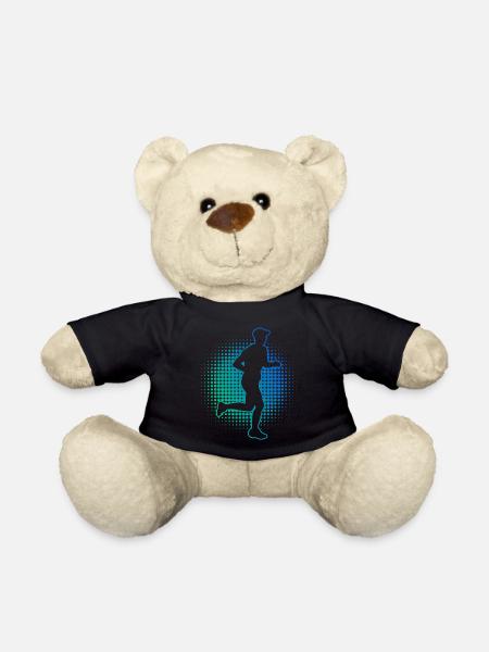 Marathonlaufen Herren Jogging Damen Marathonläufer - Teddy - Schwarz