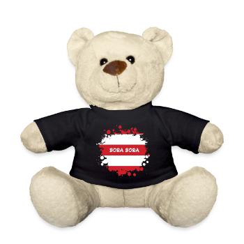 Bora Bora Klecks Flag Design - Nounours - noir - Devant
