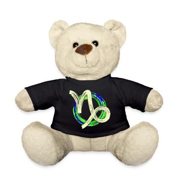 Astrology Zodiac Sign Capricorn Galaxy Esotericism - Teddy Bear - black - Front