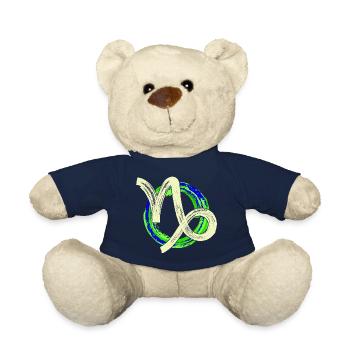 Astrology Zodiac Sign Capricorn Galaxy Esotericism - Teddy Bear - french navy - Front