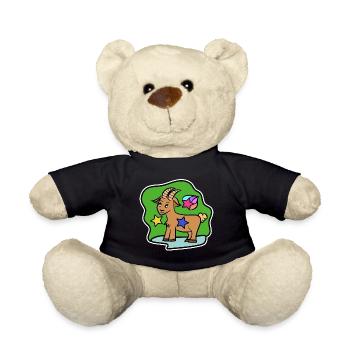 Astronomie Steinbock Sterne Horoskop Himmel - Teddy - Schwarz - Vorne