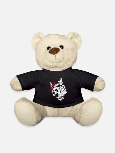 Panda Samurai Trash Stil - Teddy - Schwarz