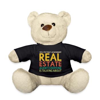 Agent immobilier Courtier Profession Immobilier - Nounours - noir - Devant