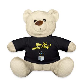 Wo ist mein Ring? - Teddy - Schwarz - Vorne
