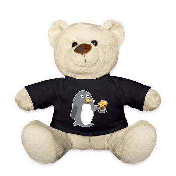 Antarctique Oiseau Pingouin Cool Bière Oiseau de mer - Nounours - noir - Devant