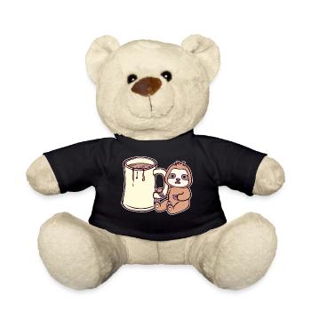 Faul Langsam Vegetarier Säugetier Faultier Tier - Teddy - Schwarz - Vorne