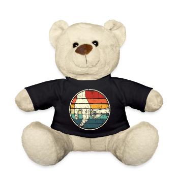 Holding Hands Rainbow Circle - Teddy Bear - black - Front