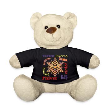 winter mehrsprachig e 53 - Teddy - Schwarz - Vorne