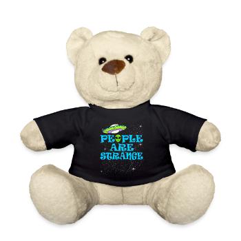 People Are Strange T-shirt Design Aliens Peculiar - Teddy Bear - black - Front